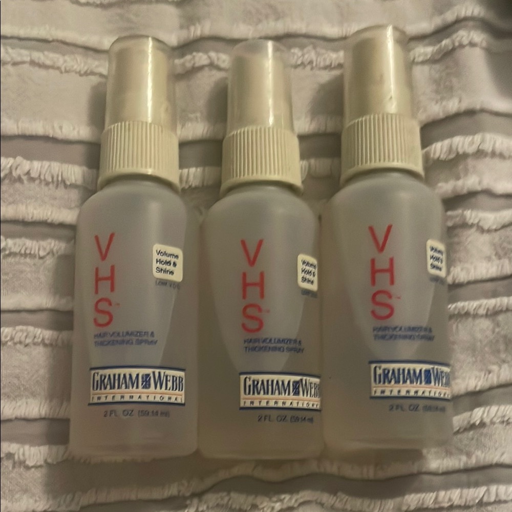 3- RARE Graham Webb VHS Hair Spray 2 oz. NEW, Never used. DISCONTINUED ITEM